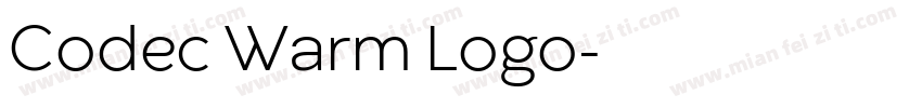 Codec Warm Logo字体转换